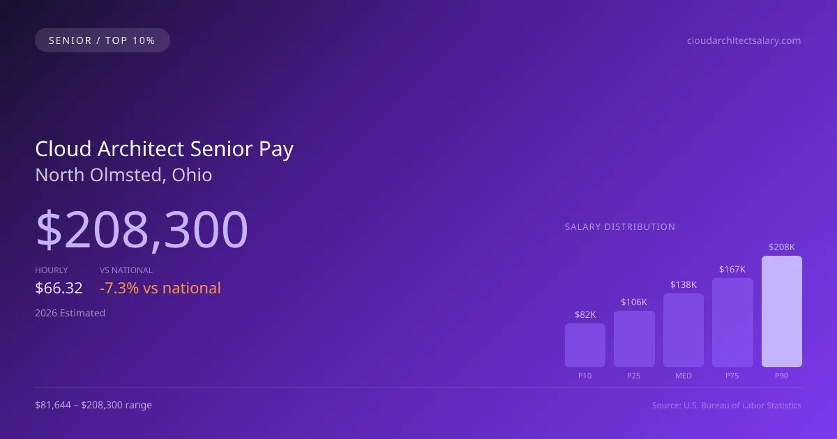 Cloud Architect Senior Salary in North Olmsted, OH — 2026 est., based on 2025 BLS